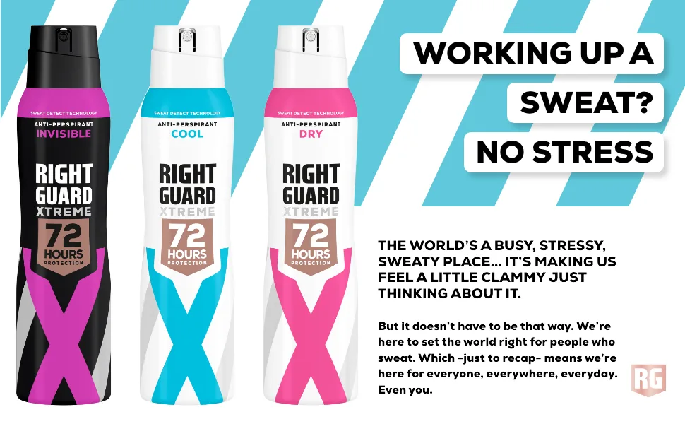 Right Guard Womens Deodorant Xtreme Ultra Cool Anti-Perspirant Spray Multipack 6 x 150 ml - Right Guard Women