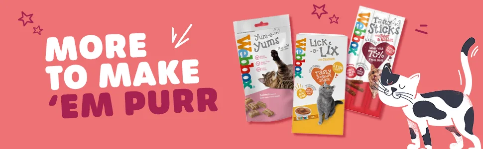 Webbox Lick-e-Lix Cat Treats Salmon - Kitten Friendly Grain and Gluten Free No Artificial Preservatives or Colours (10 x 5 Packs) - more to make them purr