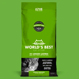 Worlds Best Cat Litter 28lb Original Unscented 12.7 kg (Pack of 1) - Original
