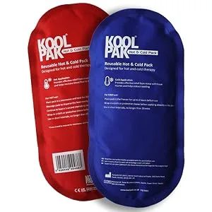 Koolpak Luxury Hot & Cold Reusable Pack Oval - 12.5 x 25.5cm - Pack of 30 - New koolpak