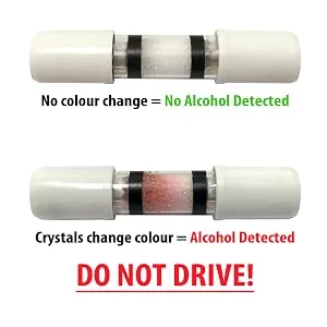 Alcodigital French NF Approved Breathalyzer (Single Kit) Single Pack - Single Use Breathalyser