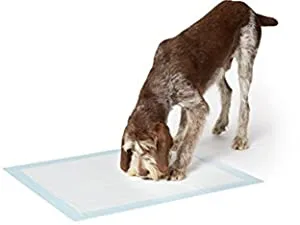 Amazon Basics Heavy Duty Dog and Puppy Training Pads Leakproof with Quick-Dry Surface X-Large Pack of 25 Blue & White X-Large (25 Count) - product information 4