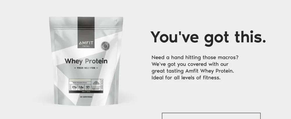 Amazon Brand - Amfit Nutrition Whey Protein Powder White Chocolate Flavour 33 Servings 1 kg (Pack of 1) - product information 2