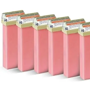 Beauty Image Natural Warm Wax Roll On - Pack of 6 Natural Honey 6 - Pink