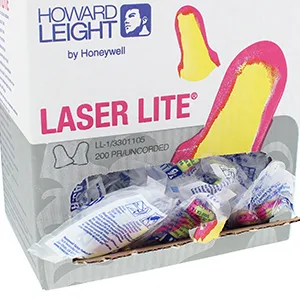 Howard Leight by Honeywell Laser-Lite Single-Use Earplug Refill Pack SNR 35 200 pairs - Laserlite