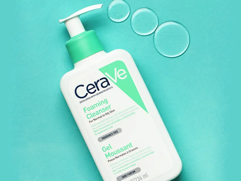 CeraVe Foaming Cleanser for Normal to Oily Skin 236ml with Niacinamide and 3 Essential Ceramides 236 ml (Pack of 1) - product information 2