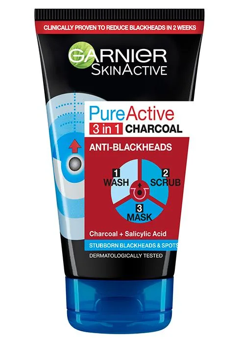 Garnier Pure Active Anti-Blackhead Charcoal Nose Strips Pack Of 4 - product information 8