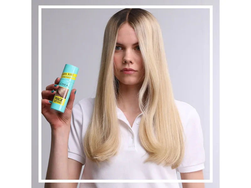 L'Or al Magic Retouch Dark Roots Instant Root Concealer Spray For Blondes With Dark Roots 75 Ml Colour: Medium To Dark Blonde LIGHT BLONDE 75 ml (Pack of 1) - Temporary Root Colour