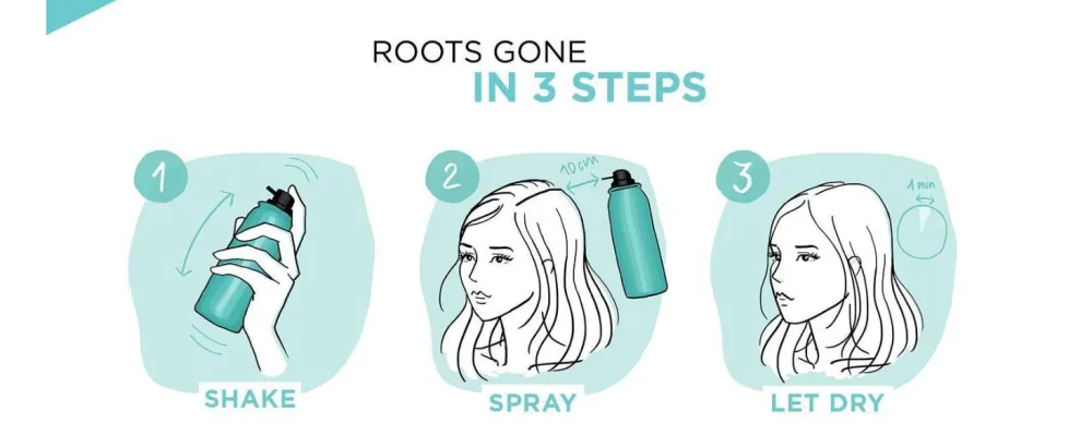 L'Or al Magic Retouch Instant Root Concealer Spray Ideal for Touching Up Grey Root Regrowth 75 ml Colour: Dark Iced Brown DARK ICED BROWN 1 count (Pack of 1) - ROOTS GONE IN 3 EASY STEPS