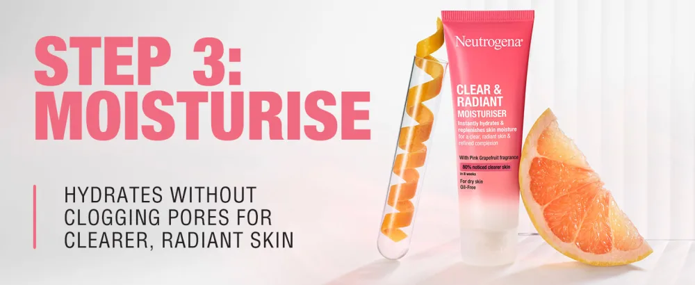 NEUTROGENA Clear & Radiant Face Scrub Purifying & Brightening Oil-Free Daily Exfoliator with Vitamin C and 0.5% Salicylic Acid - 150 ml Pack of 1 - face wash