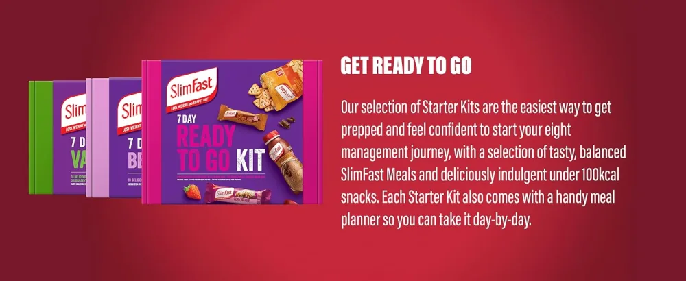 SlimFast Leak Proof Shaker Bottle with Storage Compartment 500 ml - 7 Day Kit