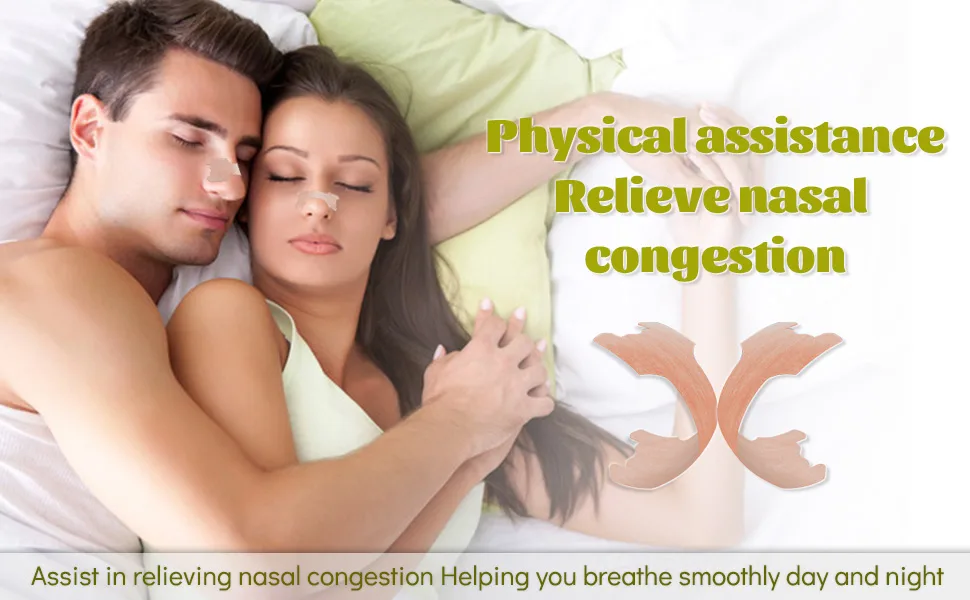 100 Count Nasal Strips Breath Easy Anti Snoring Improve Sleeping (66mm*19mm) - Breathing smoother and sleeping easier!