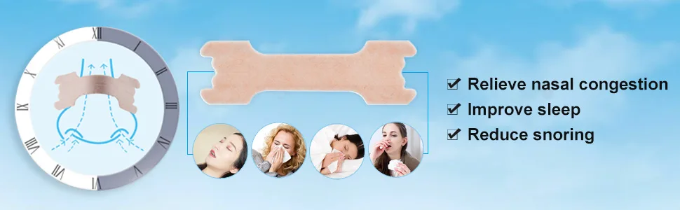 200 Count Nasal Strips Breath Easy Anti Snoring Improve Sleeping (66mm*19mm) - Easy to use, efficient and reassuring.