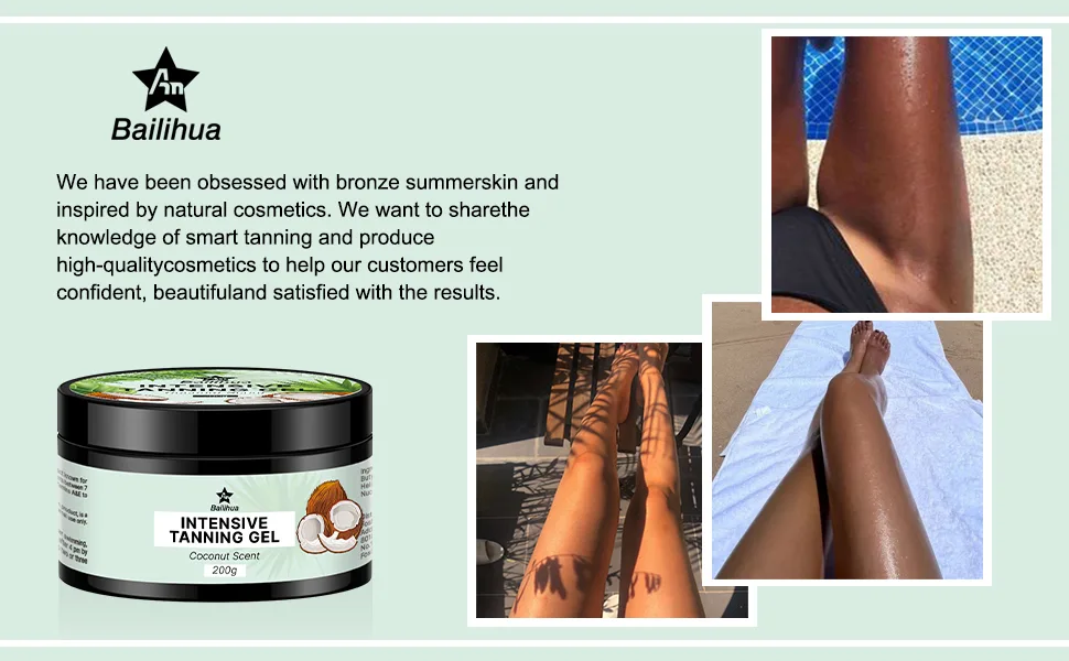 Tanning Accelerator Tanning Gel Accelerator Cream (Coconut) Coconut 200 g (Pack of 1) - TAN GEL