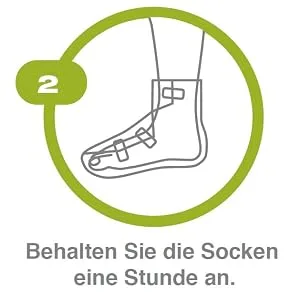 Baby Foot Foot Scrub 2 Pack Foil Socks German Language Description - anvendung 2