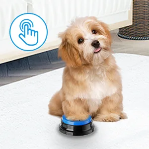 Carseatty Dog Buttons for Communication and Training 6 Pack Recordable Dog Buttons Pet Command Buzzer with Stickers and Anti-Slip Mat 30 Second Record Speech Training Buttons Multicolour - product information 3