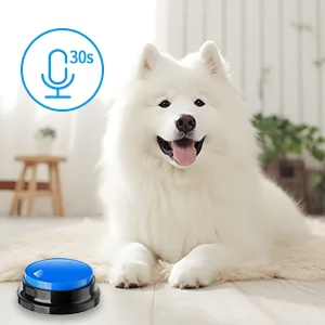 Carseatty Dog Buttons for Communication and Training 6 Pack Recordable Dog Buttons Pet Command Buzzer with Stickers and Anti-Slip Mat 30 Second Record Speech Training Buttons Multicolour - product information 4
