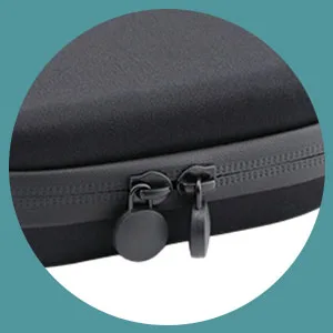 EVA Hard Stethoscope Case Stethoscope Storage Box Multi-Function EVA Carry Storage Organizer Box Bag with Extra Mesh Pockets for Small Accessories Device NOT Included(Green) - Double Zipper