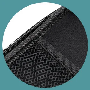 EVA Hard Stethoscope Case Stethoscope Storage Box Multi-Function EVA Carry Storage Organizer Box Bag with Extra Mesh Pockets for Small Accessories Device NOT Included(Blue) - Double Mesh Pocket
