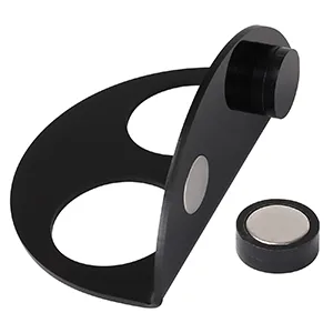 DERNORD Crested Gecko Feeding Ledge with 6 Pack Water Bowl Reptile Vivarium Strong Magnetic Food Dish for Lizard Bearded Dragon Black Black Feeding Ledge - tortoise accessories tortoise water bowl reptile water dish reptile food bowl reptile accessories