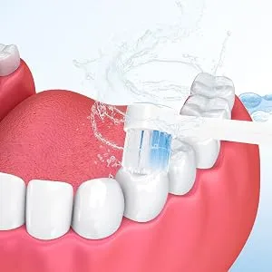 Flosser Replacement Tips for Water Flosser Water Flossers for Teeth Cordless Refill Replacement Heads Compatible with Oral Irrigator 6 Packs - 300x300 1