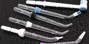 Flosser Replacement Tips for Water Flosser Water Flossers for Teeth Cordless Refill Replacement Heads Compatible with Oral Irrigator 6 Packs - 350x175