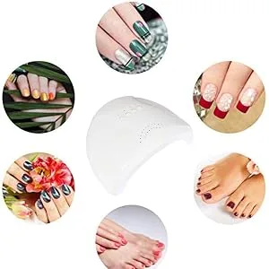 FuLanDe 48W UV Led Nail Lamp USB LED UV Light for Gel Nails with Double Power Design Curing 5 Fingernails & Toenails with Sensor 30 PCS LED Beads - product information 2