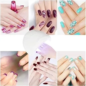 FuLanDe 48W UV Led Nail Lamp USB LED UV Light for Gel Nails with Double Power Design Curing 5 Fingernails & Toenails with Sensor 30 PCS LED Beads - product information 3