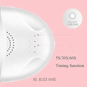 FuLanDe 48W UV Led Nail Lamp USB LED UV Light for Gel Nails with Double Power Design Curing 5 Fingernails & Toenails with Sensor 30 PCS LED Beads - product information 6