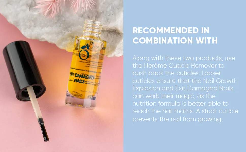 Combi-Pack Herome Exit Damaged Nails & Nail Growth Explosion - restores and improves the condition of the nails & ensures healthy nail growth - 2 * 7ml. - E72523 UK - Bottom_970x600