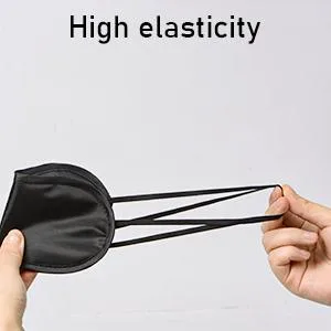 ITME 6 Pack Sleep Eye Mask Shade Cover Sleeping Blindfold for Men & Women Suitable for Lunch Break/Travel/on The Plane/Hotel/Camping Usage ( Black ) 06-pack - Eye mask