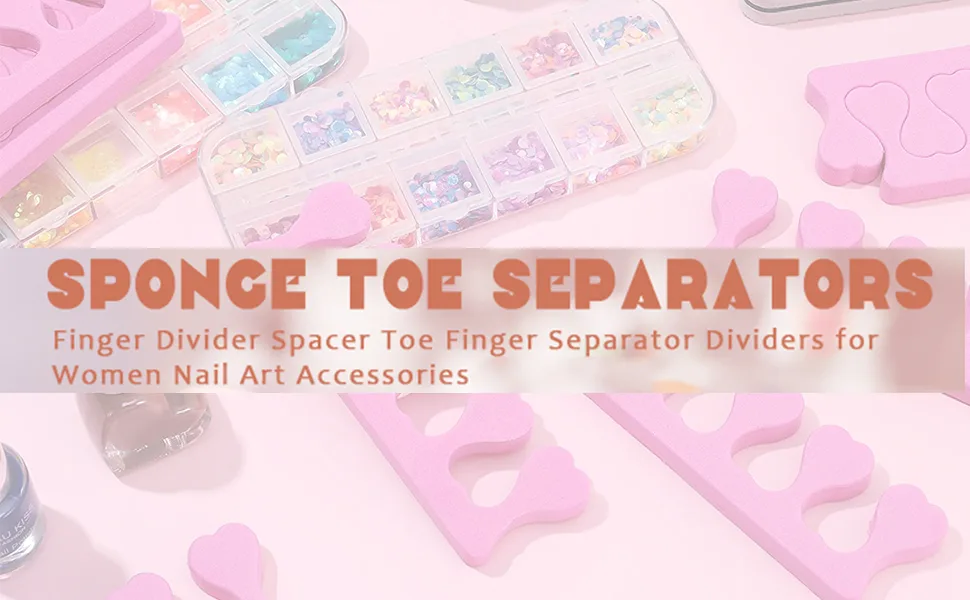 20 PCS Toe Separators Finger Spreader Set Nail Art Soft Foam Sponge Toe Separators Finger Dividers Pedicure Manicure Tools - toe separators for nail varnish