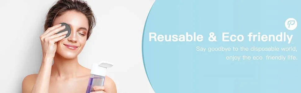 Luxureal Reusable Makeup Remover Pads 20 Packs Washable Bamboo Cotton Pads with Mesh Laundry Bag for All Skin Types - Bamboo Face Pads