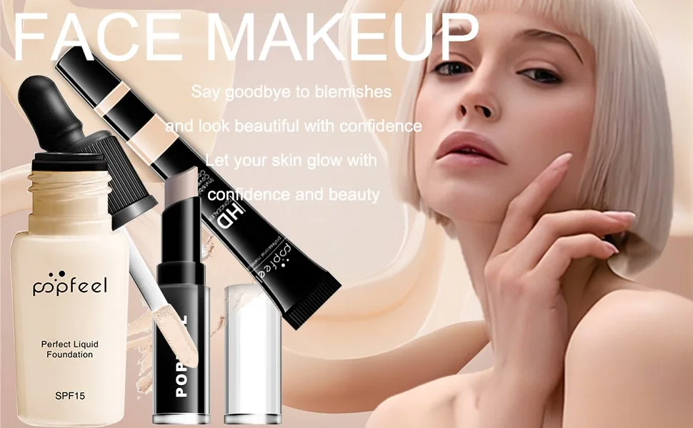 All-In-One Makeup Kit 35 Pcs Complete Makeup Gift Set Full Kit Combination with Eyeshadow Blush Lipstick Concealer etc Essential Starter Bundle for Women Pro Multi-purpose Beauty Cosmetic Set#1 35PCS - Face makeup set 1, include liquid foundatiin, concealer stick, liquid concealer tube