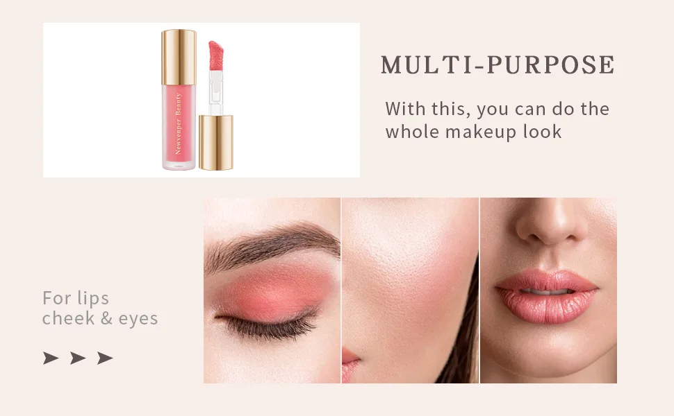 Face Blush with Cushion Applicator Liquid Blush for Cheeks Long Lasting & Smooth Creamy Formula Lightweight Blush Stick Blush Wand Crystal Pink 02# 8 ml (Pack of 1) - product information 2