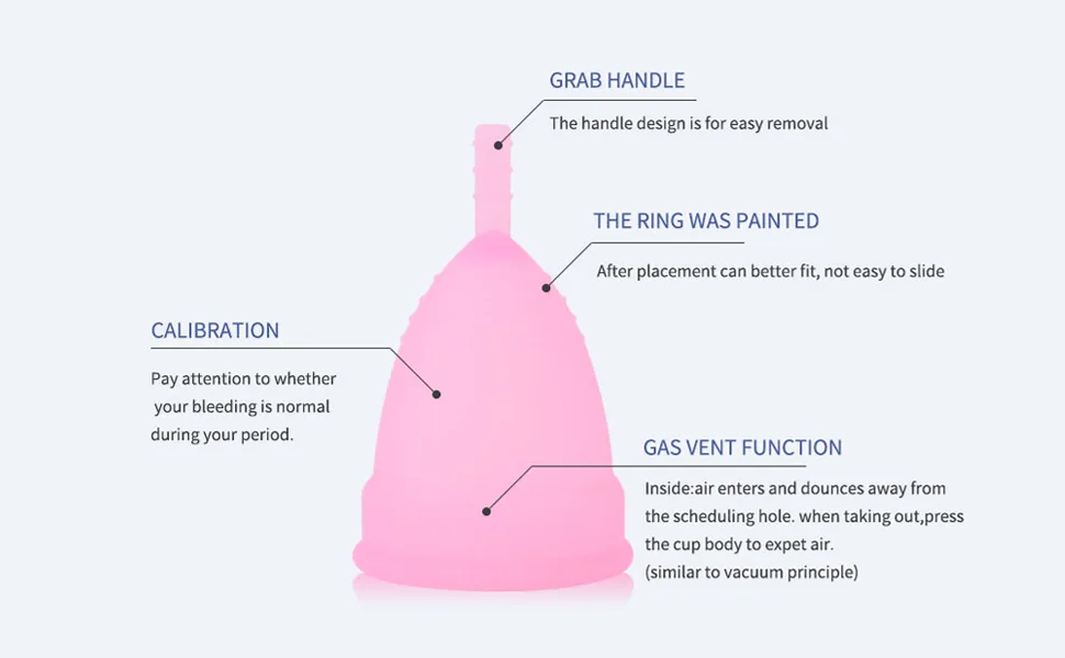 PATILWON Menstrual Cups 2 Pack Period Cup with Micro-Wave Oven Box Holder Purple&pink Small - portable menstrual cup set