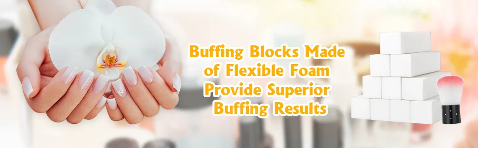 upain 10 Pieces Nail Buffer Block with Nail Brush 4 Way Professional Nail Buffer Block 12 Grit White Nail Sanding Tools for Gel Natural Acrylic Nails - White Nail Buffer