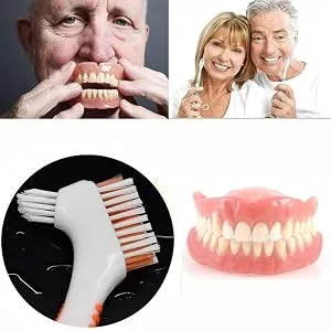 Chargenyang Denture Brush Dual Head Toothbrushes Hard Denture Cleaning Brush Denture Toothbrush Cleaning Brush False Teeth Brush Toothbrush(3PACK) - product information 9