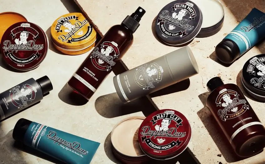 Dapper Dan Style Essentials Gift Pack with Medium Hold Medium Shine Deluxe Pomade 100ml Texturising Sea Salt Spray 200ml and Hand Made Styling Comb - dapper dan