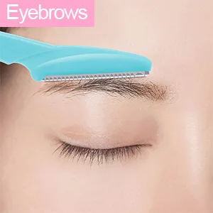 30 Pieces Eyebrow Razors Shaper Shavers Trimmers for Women and Men Face Hair Removers with Box Package 3 Colors - product information 6