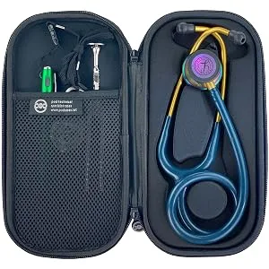 Pod Technical Classicpod Micro Stethoscope Case for Littmann Classic Stethoscopes - Caribbean Blue - Case interior