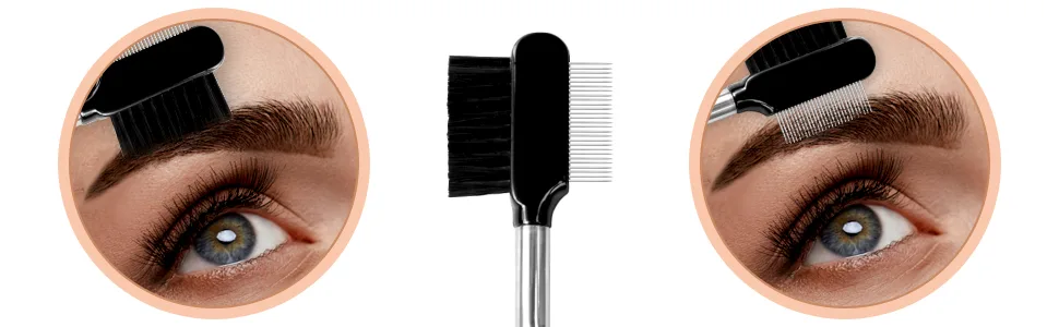 Sularpek 3 Pcs Eyelash Brush Eyebrow Brush Eyelash Comb Eyelash Separator Tool False Eyelash Grooming Brushes Apply to Spoolie for Brows or Lashes Makeup Grooming Tool - product information 4