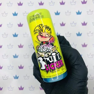 VR Angel 2 x Blue Raspberry Brain Licker Retro Slushy Sweets Liquid Candy Roller Bottle - Each Bottle 60ml 1 Count (Pack of 2) - brain licker