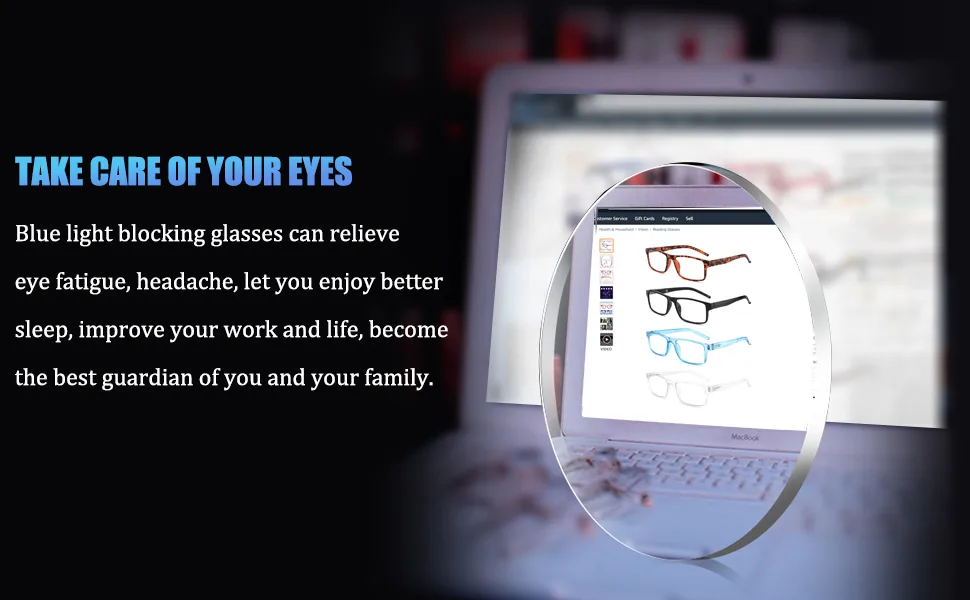 Yuluki 4 Pack Reading Glasses Blue Light Blocking Quality Rectangle Frame Mens Womens Computer Readers with Spring Hinge +3.0 4 Pack Mix 3.0 x - blue blocker reading glasses reading glasses with blue light protection 1.0
