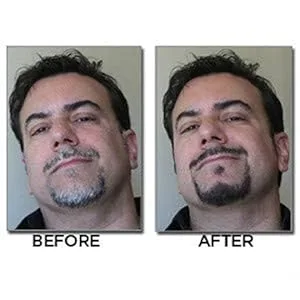Blackbeard for Men - Temporary Brush On Colour 12ml (0.40oz) - Brown Black (Brown Black X1) 12 ml (Pack of 1) - Blackbeard