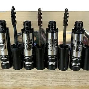 Blackbeard for Men - Temporary Brush On Colour 12ml (0.40oz) - Brown Black (Brown Black X1) 12 ml (Pack of 1) - Blackbeard for men