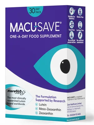 Macu-SAVE Eye Supplement with Meso-Zeaxanthin Lutein and Zeaxanthin - Pack of 30 Capsules - MACU-SAVE 30s Tablets