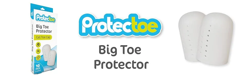 Big Toe Protector Gel Toe Cap - Pack of 10 - Big Toe Protector