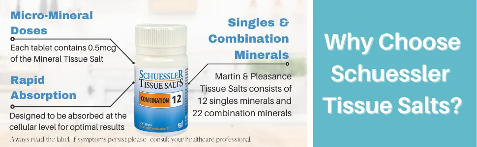 Schuessler Combination H Tissue Salt Tablets - Pack of 125 - Why Choose Schuessler Tissue Salts?