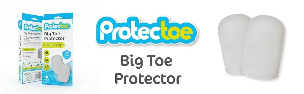Protectoe Big Toe Protector Non-Perforated Extra Strong Design - Pack of 10 - Big Toe Protector